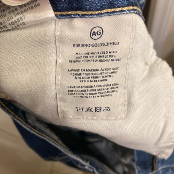 AG EX-BOYFRIEND SLIM JEANS SLOUCHY SLIM WOMENS SIZE 27 AG STRAIGHT LEG JEANS - Picture 16 of 16